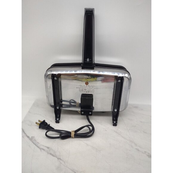 Vitantonio French Sandwich Chef Model 650 Vintage Stainless Steel Chrome TESTED - Picture 2 of 10